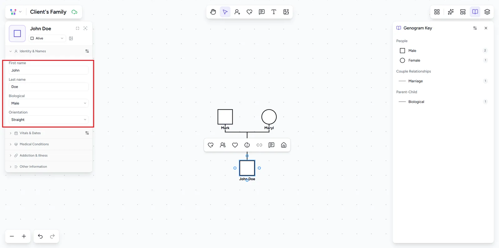 Quick start | Genogram Pro Docs